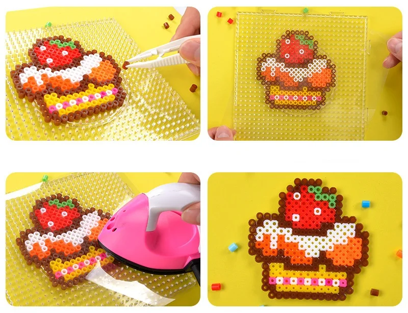 5 мм/2,6 мм Pegboard для Hama Бусины бусины perler шаблон 3D головоломка DIY Pegboards может подключаться друг к другу 14*14 см