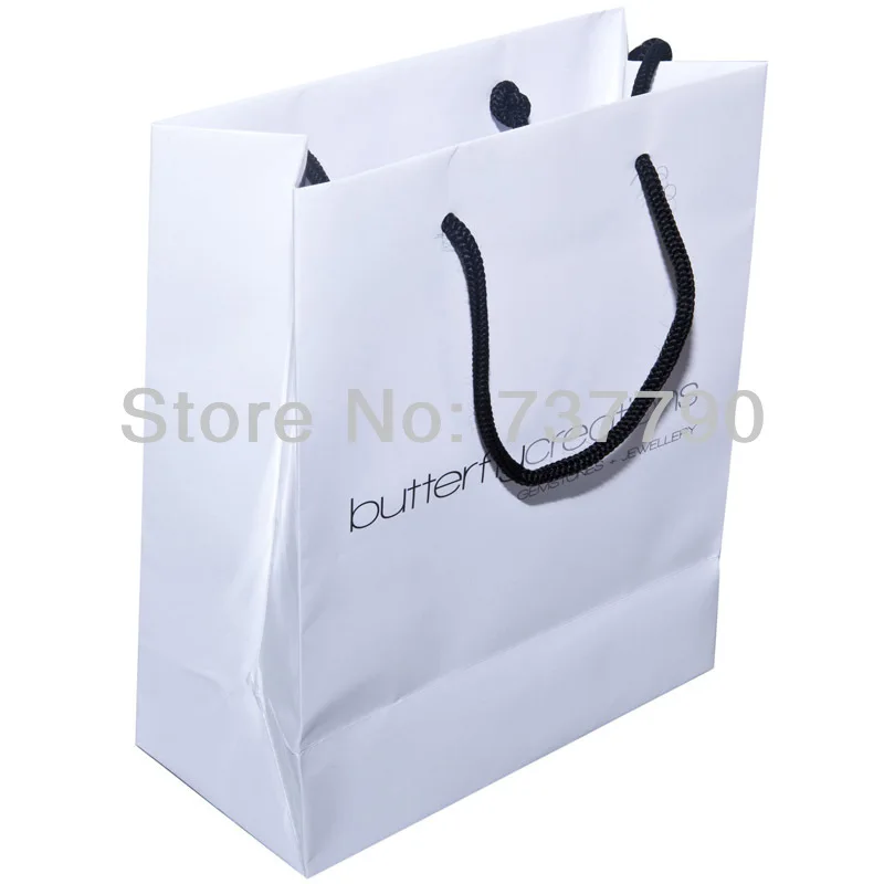 Таможня напечатала логотип бумажный мешок подарка/Вторичная упаковка белая