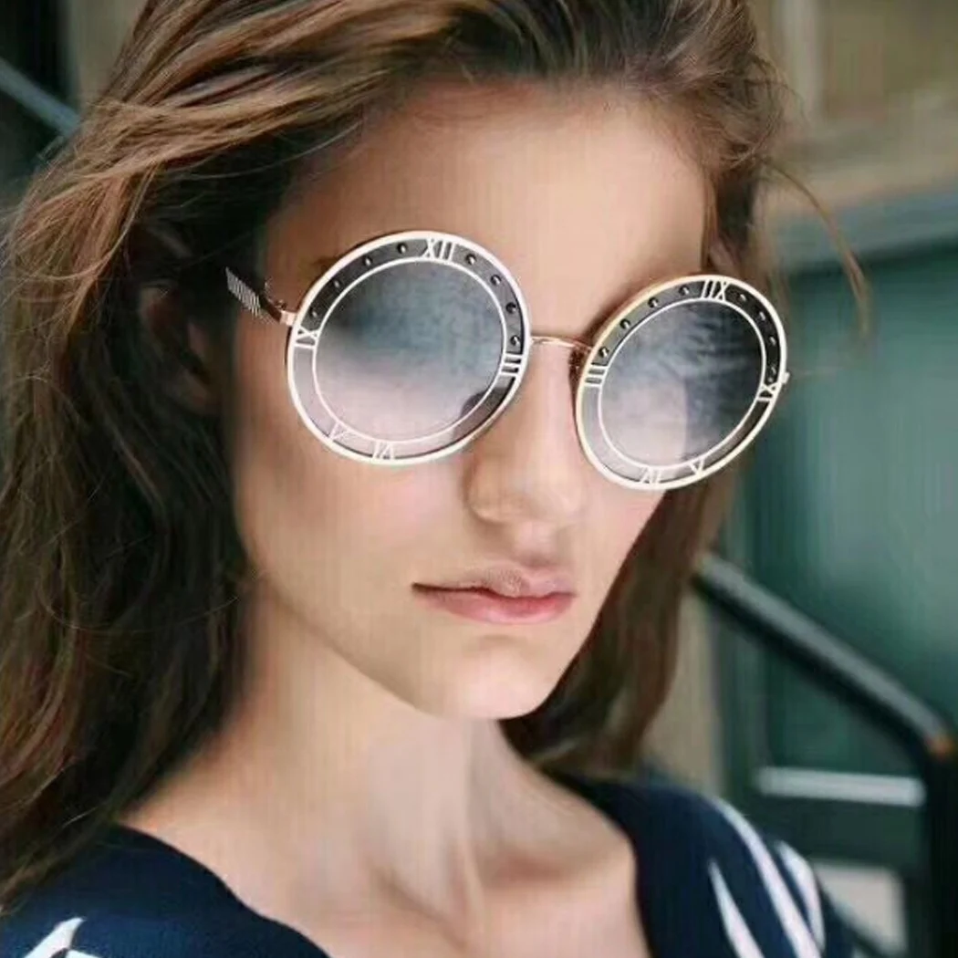 2018 модные круглые солнцезащитные очки унисекс для женщин и мужчин чистый морской