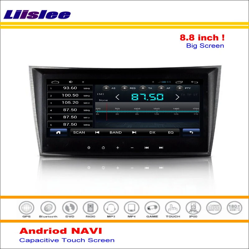 Liislee автомобильный Android gps NAV NAVI навигационная система для Mercedes Benz E Class W211 2002~ 2007 Радио Аудио Видео(без DVD плеера