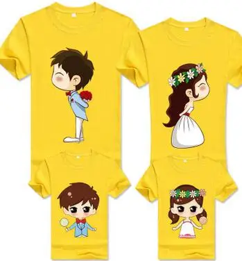 Корейская детская одежда футболки со смешным мультяшным принтом невесты