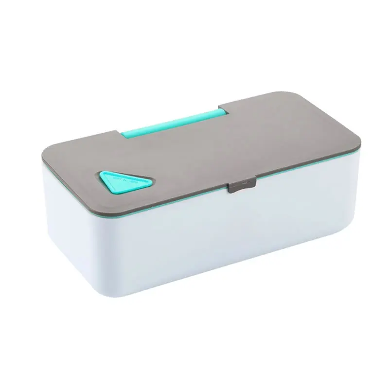 UPSPIRIT пластик Microwavable коробки для обедов с телефона стенд Пряжка японский стиль Пикник контейнер для обеда бенто Контейнер хранения посуда - Цвет: Blue