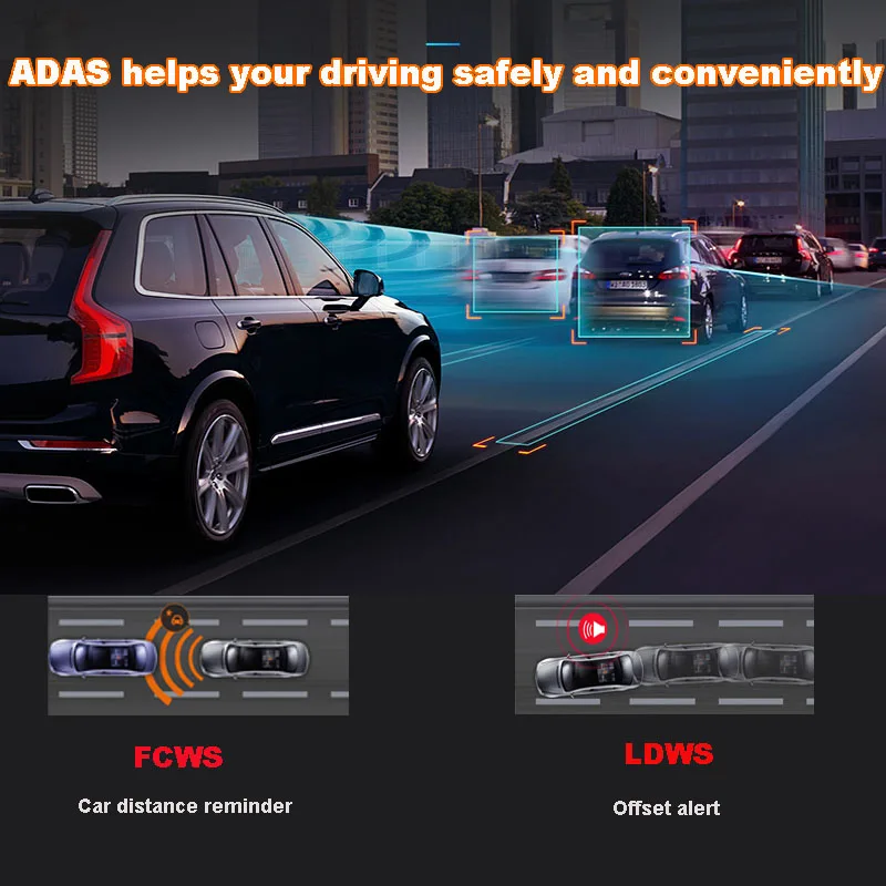 7 &quotавтомобильный dvr gps навигация Android двойная камера WiFi умная видеокамера Видео