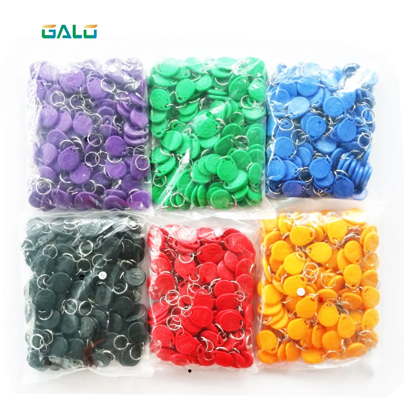 

100pcs China manufacturer tag rfid 125 khz with high quality 6 Colors