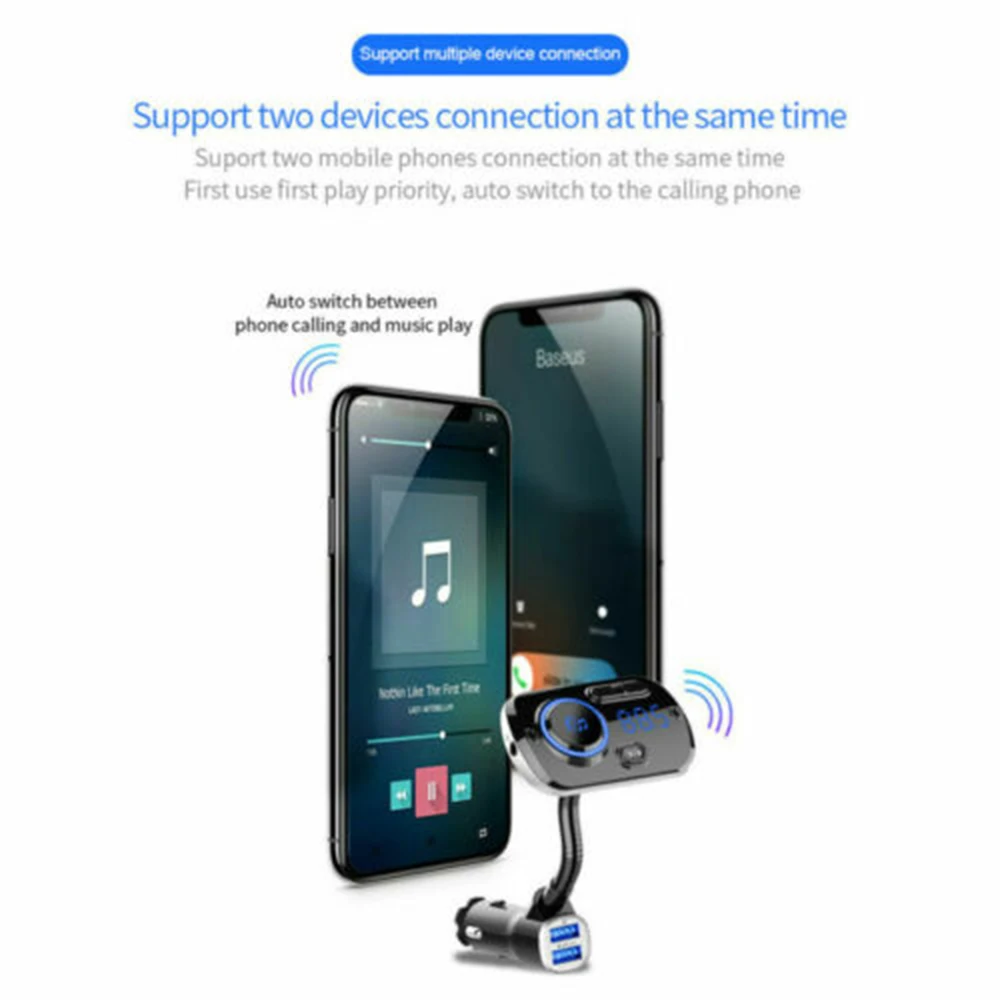 Автомобильный адаптер с двойным USB-портом и функцией громкой связи | Автомобили
