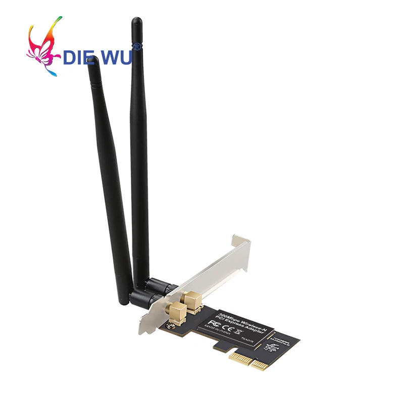 Беспроводной Wi Fi адаптер DIEWU 300M сетевая карта с ресивером Realtek 8192 2 дБ