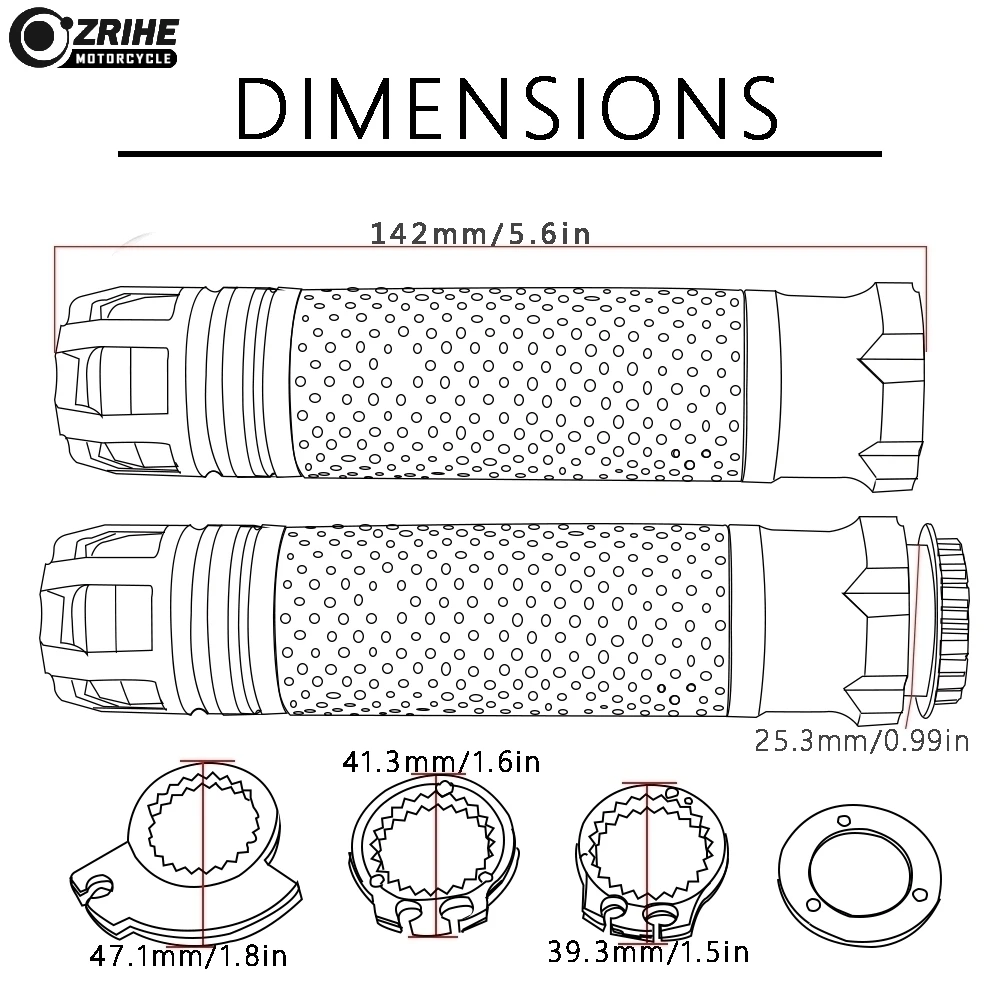 Универсальные алюминиевые колпачки для руля мотоцикла или 7/8 дюйма 22 мм|Ручки