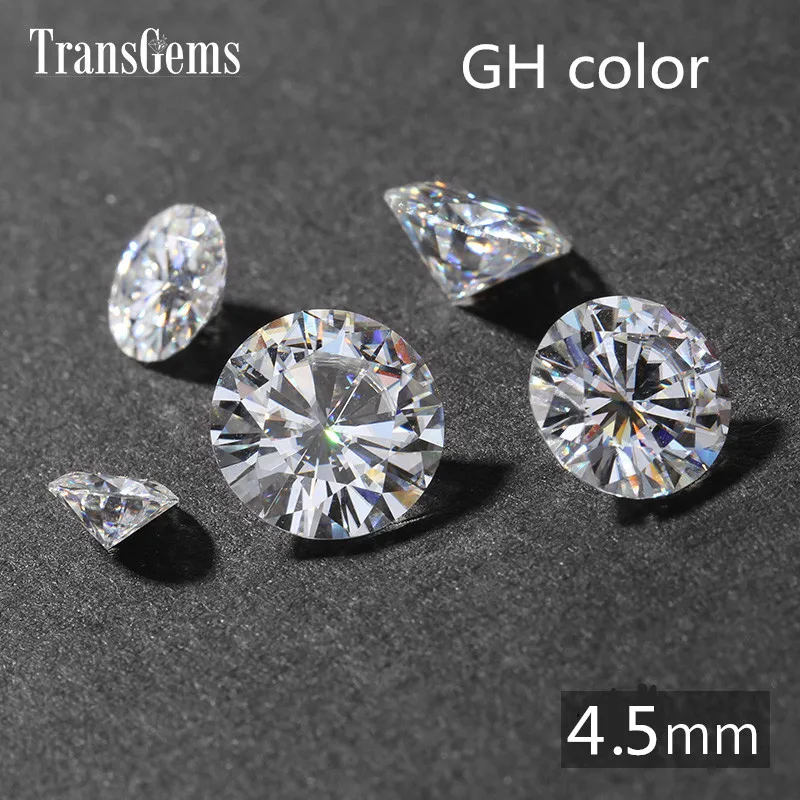 Круглые круглые сердечки и стрелы transcgems 1 шт. 4 5 мм GH Россыпной камень для