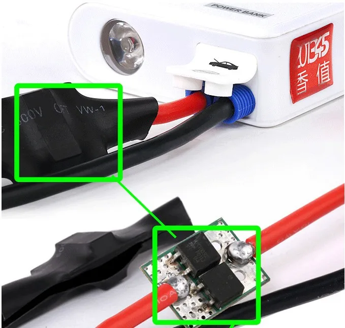 Автомобильный внешний аккумулятор пожарная машина 12 В литий полимерный 10000 мАч