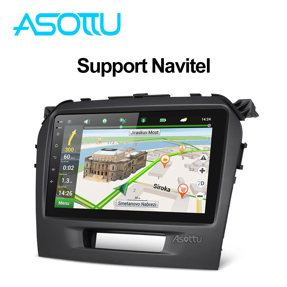 Asottu MWTL15 Android 8 1 автомобильный dvd для Suzuki Vitara 2015 2016 мультимедийная Главная панель gps