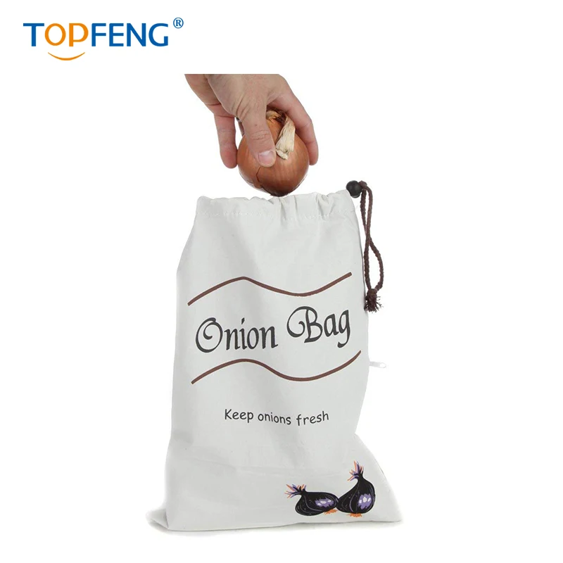 Многоразовые Пакеты для хранения овощей TOPFENG картофеля и лука прочные пакеты без