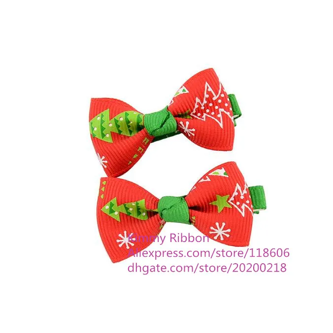

300pcs Holiday Hair bows Christmas Bow Red Green Holiday Bows