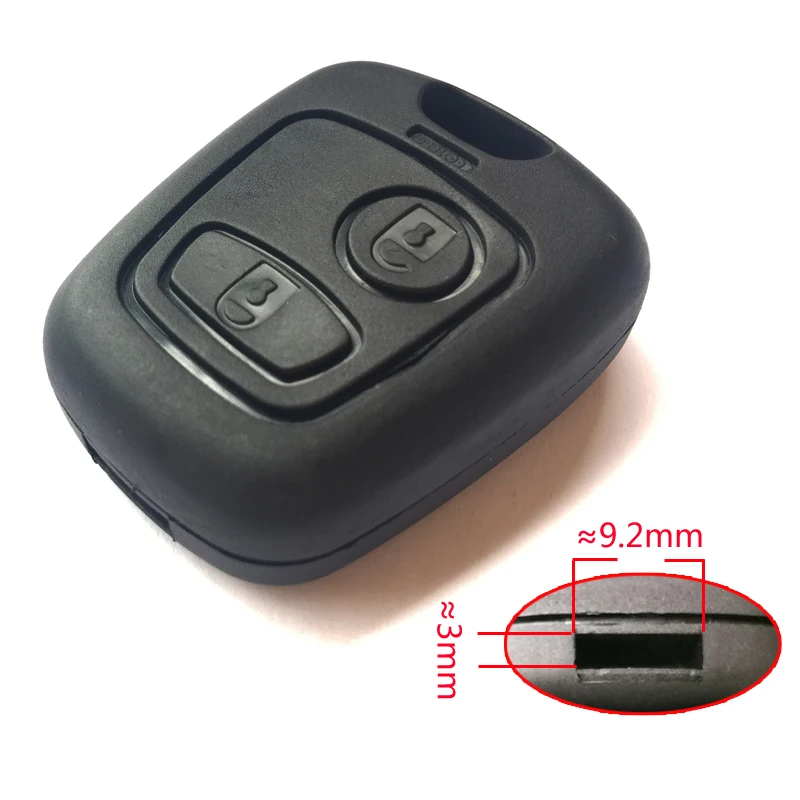 Для peugeot 307 107 206 207 306 407 Citroen C1 C2 C3 C4 XSARA Picasso 2 кнопки корпус автомобильного ключа дистанционного управления Fob чехол Замена