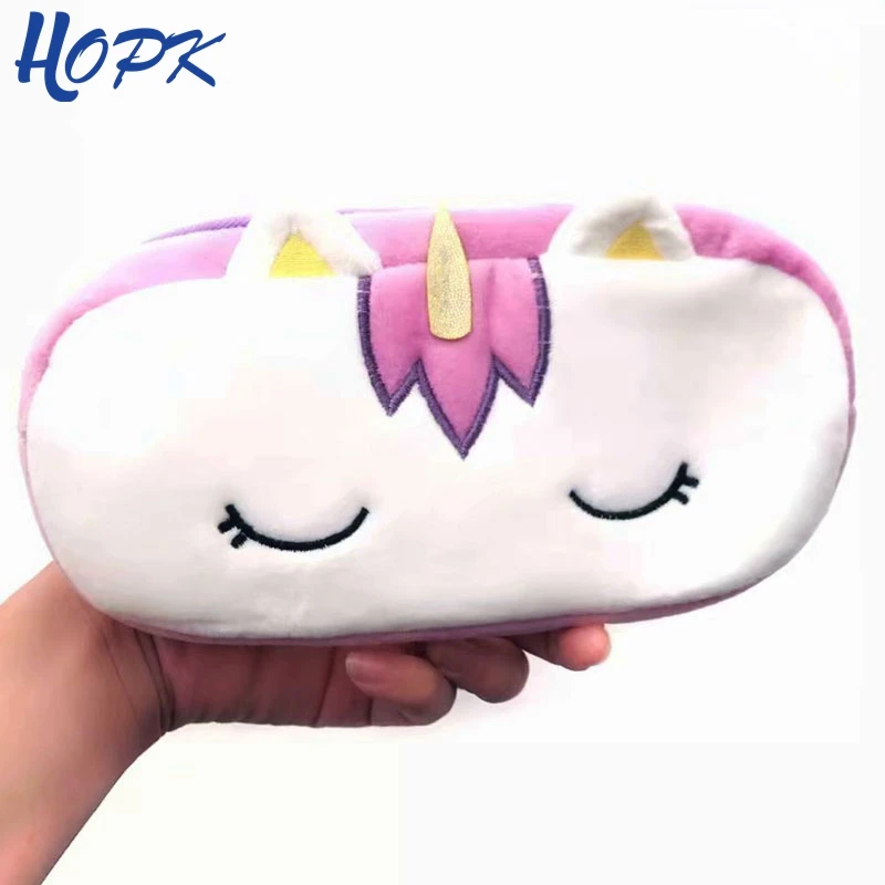 

Novelty Plush Unicorn Pencil Cases For Girls Kawaii Pencil Bags Pouch Pen Box Cute Stationery Gift Office School Supplies