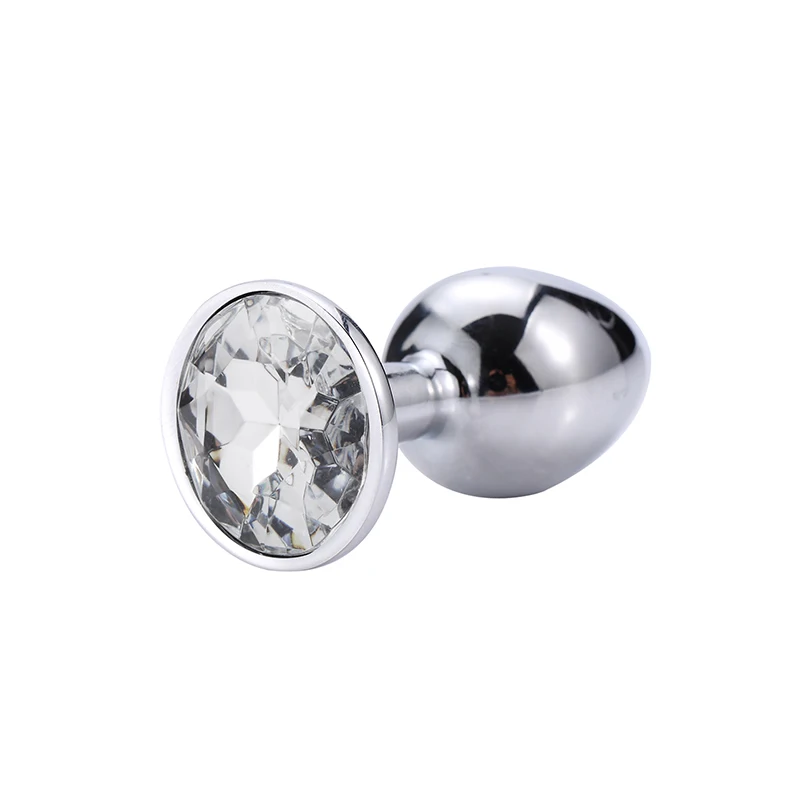 Bosly Stainless Steel Butt Plug Metal Anal Beads With Crystal Jewelry Adult Sex Toys For Men Woman Gay | Красота и здоровье