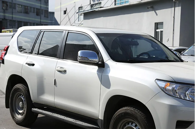 Хромированная Крышка для автомобильного зеркала заднего вида Toyota Land Cruiser Prado FJ150