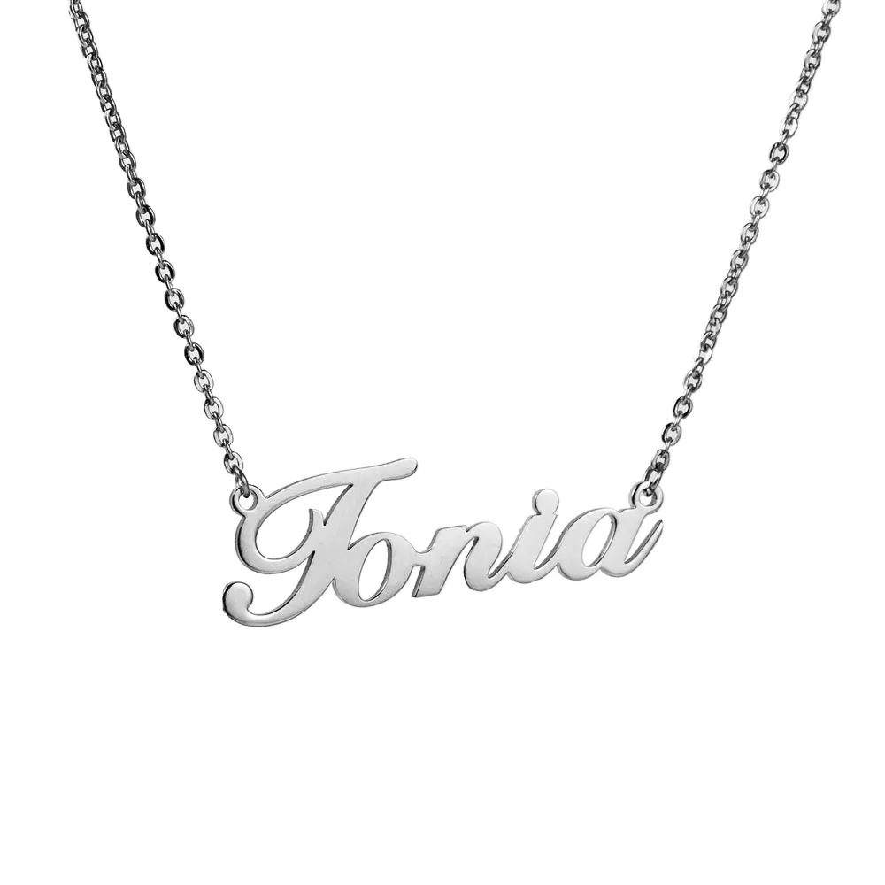 2018 индивидуальное ожерелье с именем клиента золотой кулон из нержавеющей стали