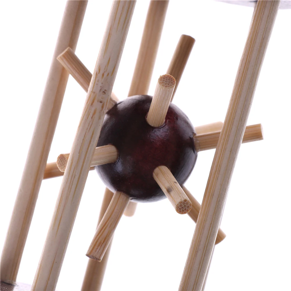 1 шт. деревянный Интеллектуальный игрушечный замок вынимающийся мяч головоломка