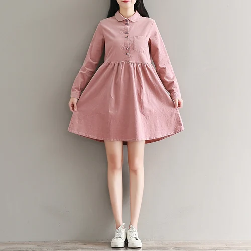 Robe Femme новинка 2018 года осенне-зимнее винтажное платье Стиль Mori Girl вельветовый с