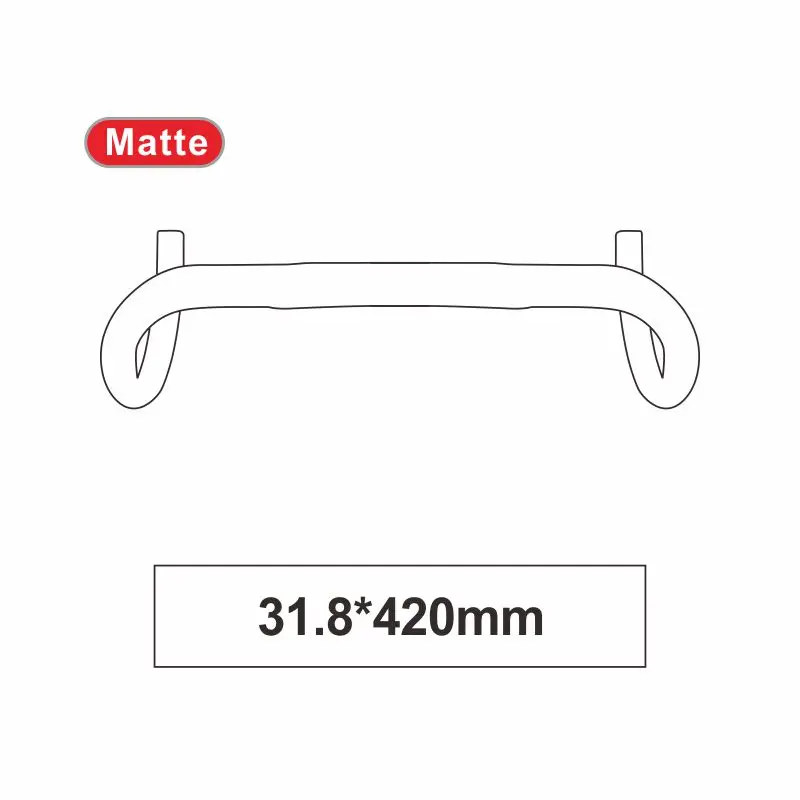 Matte 420mm KEDDIE WCS углеродный руль carbono carretera руль 3K углеродный дорожный руль падение 123 мм достичь 77 мм 31,8 мм* 38/40/42 - Цвет: Matte 420mm