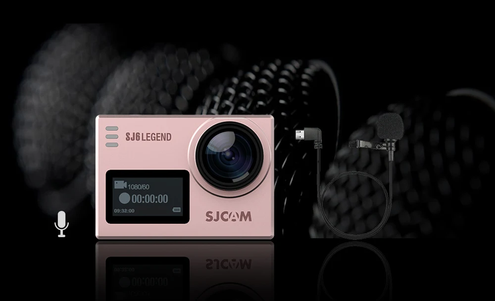 Оригинальная SJCAM SJ6 LEGEND 4K 24fps со сверхвысоким разрешением Ultra HD Notavek 96660 экшн Камера матч с SJ-Gimbal 2 3-осевой стабилизатор портативный монопод с шарнирным замком
