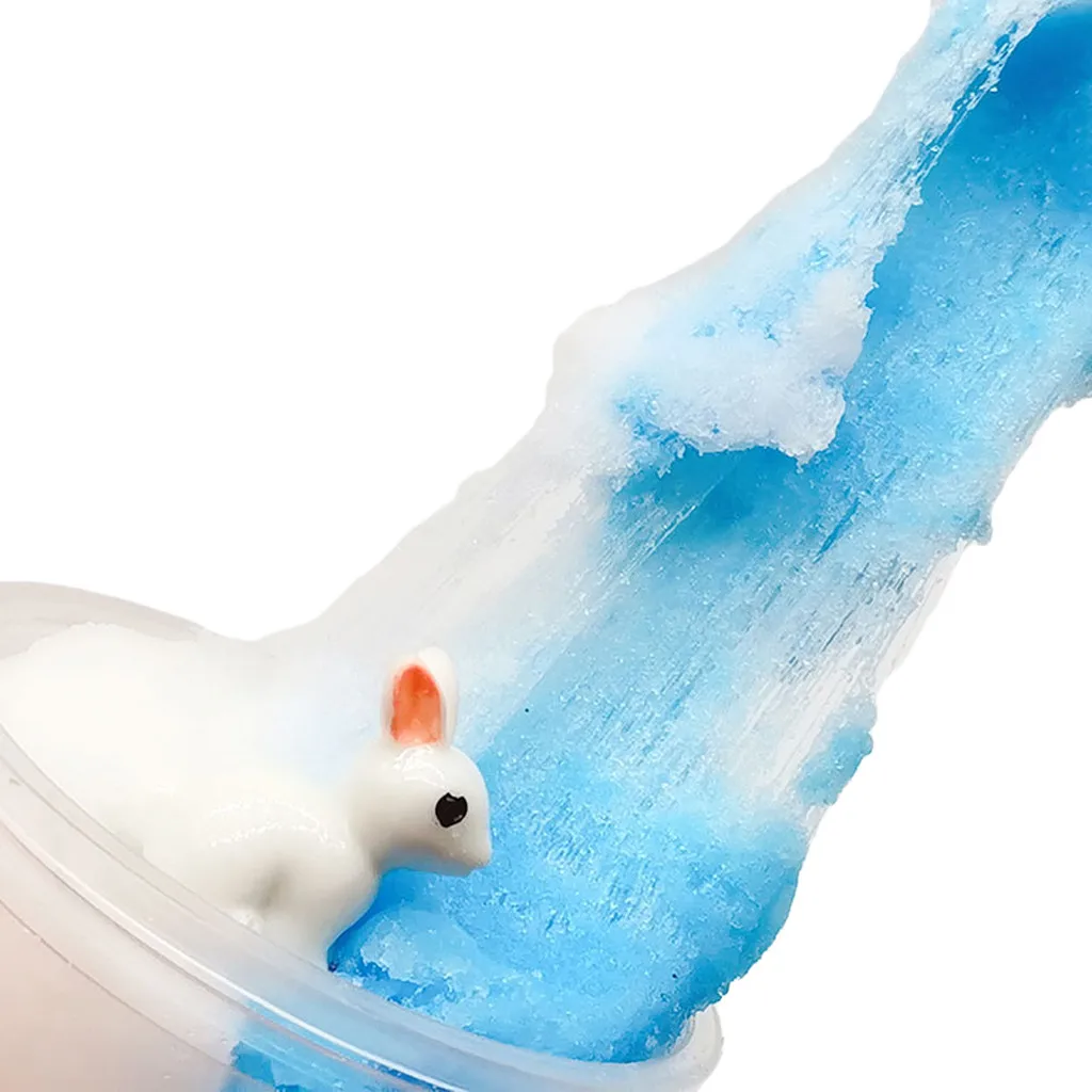 Красивый кролик Красочные облака слизи шпатлевка Ароматические стресс дети