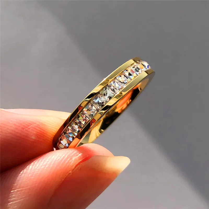 Женское Обручальное Кольцо Boho Винтажное кольцо из нержавеющей стали с