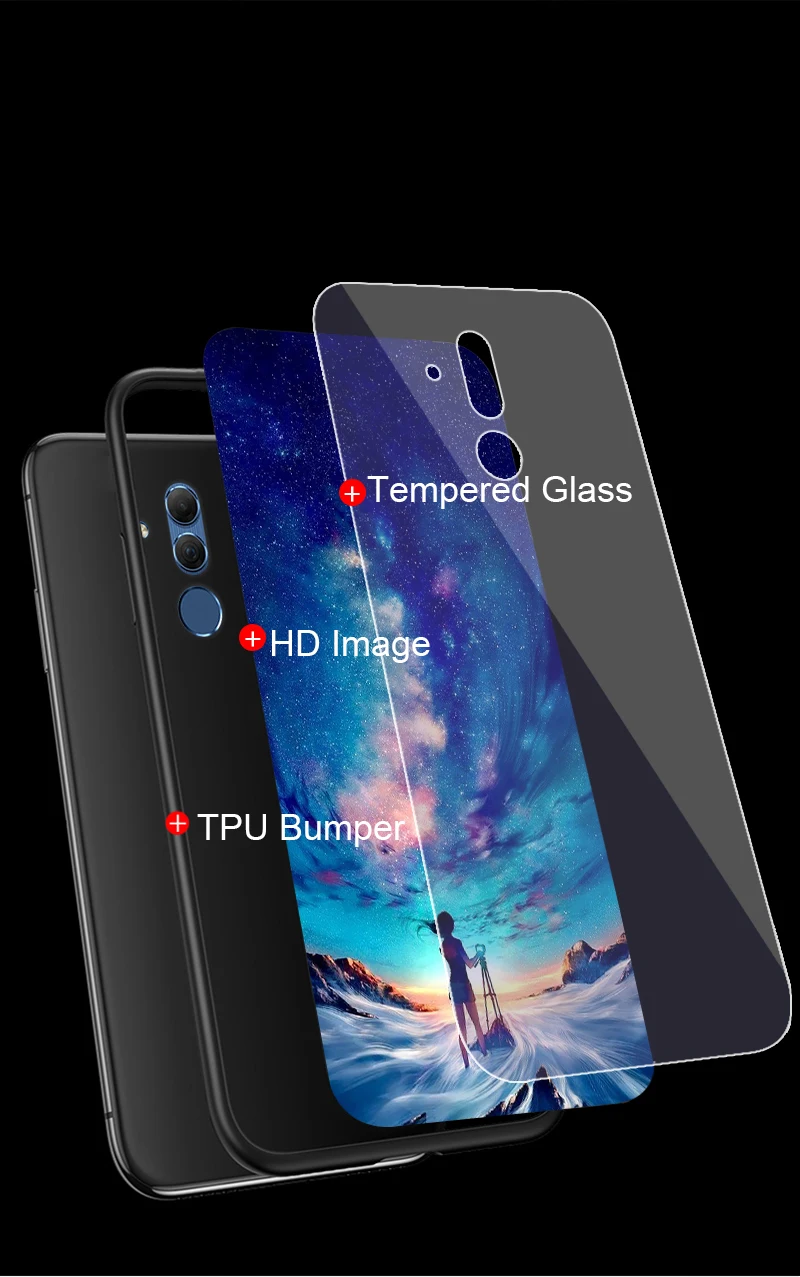 Чехол из закаленного стекла для huawei mate 20 Lite, чехол для huawei P30 Pro Lite mate 20 Lite, чехол