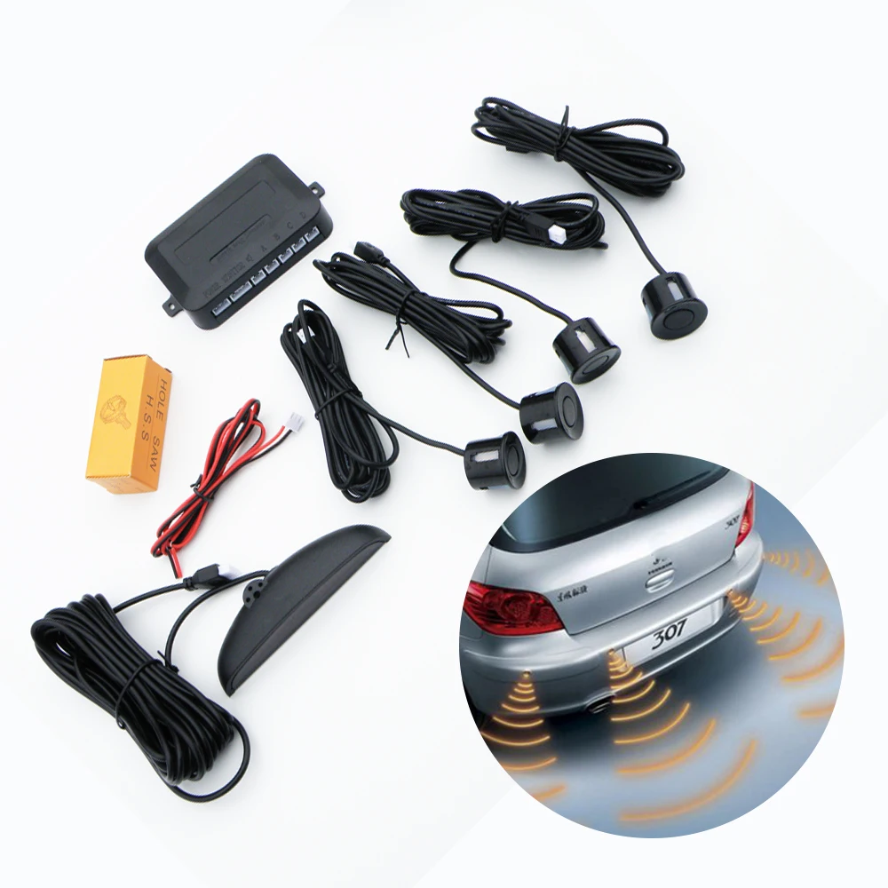 SmallAntTeach Универсальный Автомобильный светодиодный парковка Сенсор с 4 s