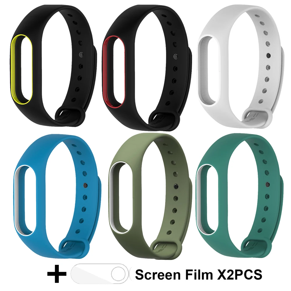 Mi Band 2 Strap For Xiaomi Straps Wristband Bracelet Replacement Silicone Correa for Set 6PCS | Электроника
