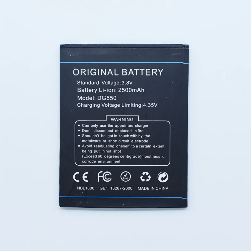 Hekiy B-DG550 DG550 Original Cell Phone Battery For Doogee Dagger 550 2600mAh Real Capacity Replacement Batteries Best Quality | Мобильные