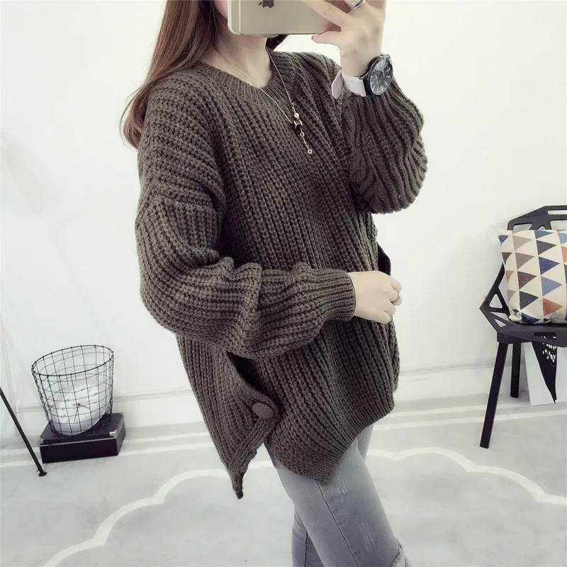 2018 Autumn Winter New Arrival Women Fashion Casual Wool Knitting Sweater Female Long Sleeves Plus Size Thick Warm Pullovers | Женская