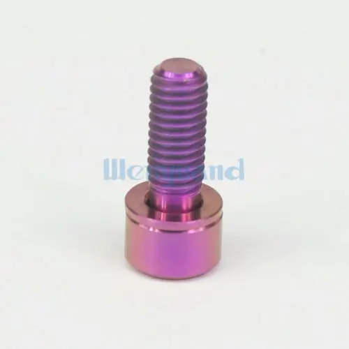 LOT 4 M6 x 16mm Purple TC4 GR5 Titanium Alloy Allen Hex Screw Column Cap Head Bolts For Bicycle | Обустройство дома