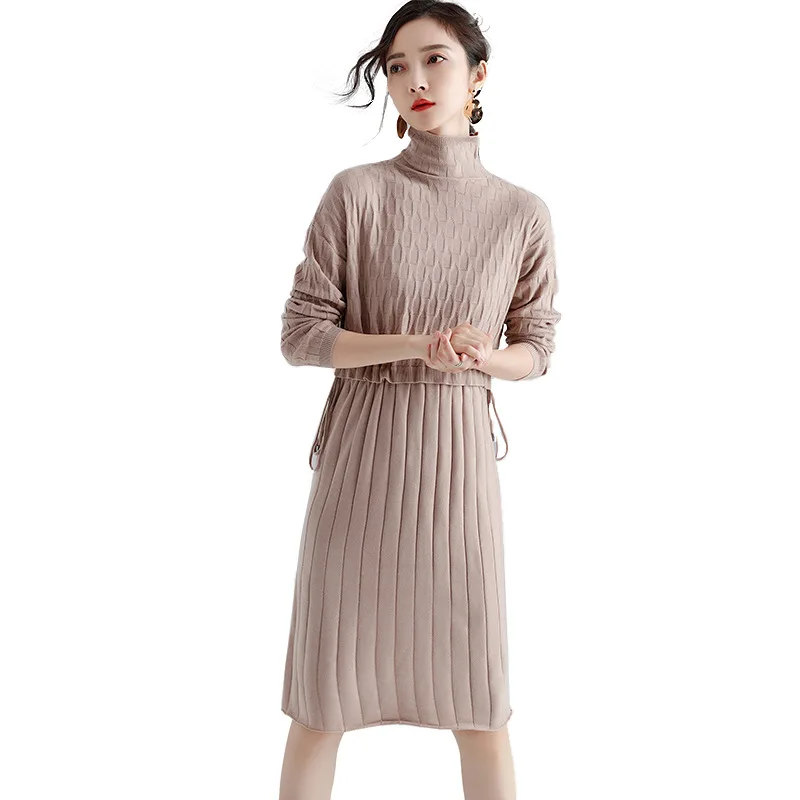 Винтажное свободное элегантное осенне зимнее платье женская одежда Украина