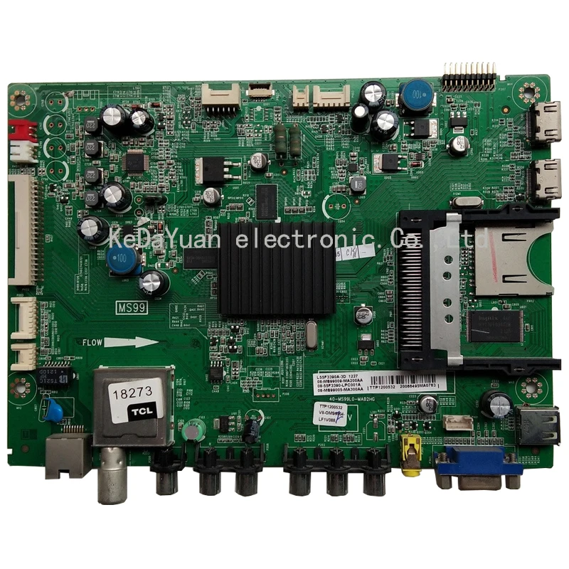 Тест для TCL L55F3390A-3D материнская плата 40-MS99L0-MAB2HG экран LVF550SSTM E8 V1