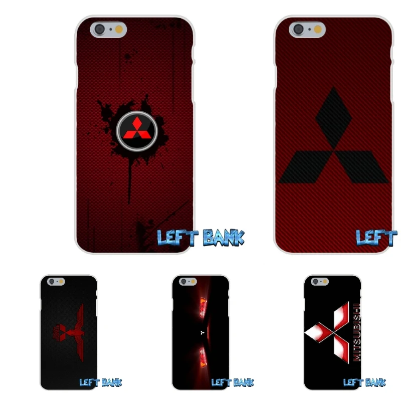 Мягкий силиконовый прозрачный чехол из ТПУ с логотипом Mitsubishi для iPhone 4 4S 5 5S 5C SE 6 6S 7