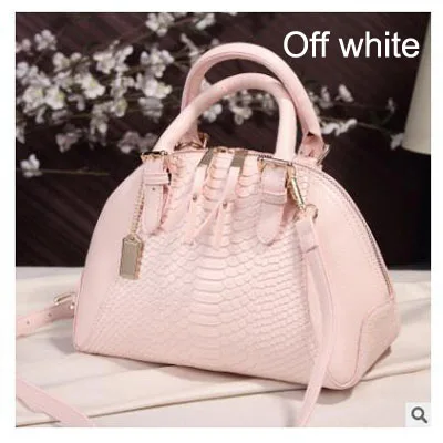 off white Женские кошельки, сумки, женские кожаные сумки, кожаные женские сумки-мессенджеры на плечо, Змеиный женский кошелек через плечо, красный FN171 - Цвет: off white