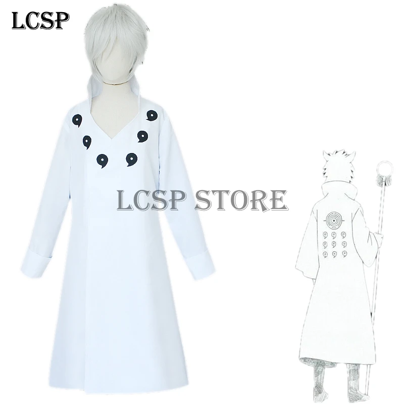 LCSP Наруто Otsutsuki Hagoromo Rikudo Sennin Косплей Костюм японский Плащ Аниме Одежда|Костюмы
