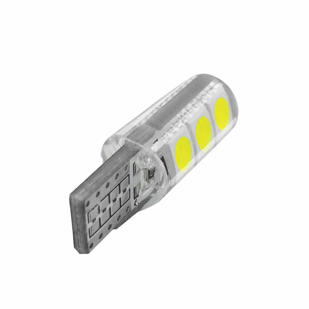 10 шт. 6000K автомобильные аксессуары T10 5050 6SMD W5W 194 дверные внутренние габаритные