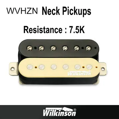 WHHBN Neck zebra Гитарные звукосниматели, оригинальные звукосниматели Wilkinson Alnico V Humbucker, звукосниматели с одной катушкой, металлические звукосниматели rock, сделанные в Корее - Цвет: WHHBN Neck zebra