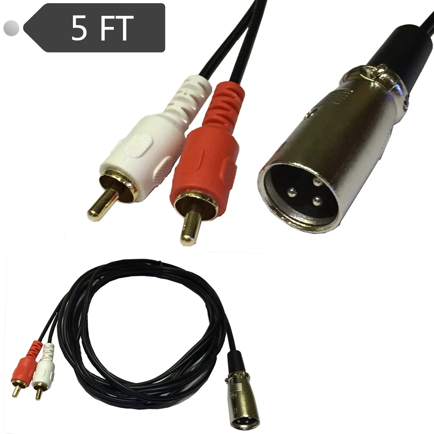 Линейный Rca аудио линии 2RCA XLR ферма карта/public двойной лотос терне кабель 1 5