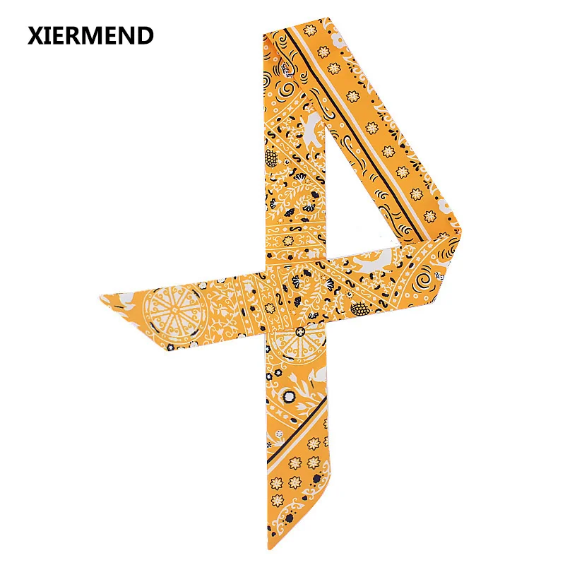 Узкий длинный шарф из искусственного шелка в богемном стиле оптовая продажа