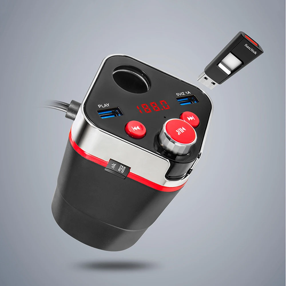 Автомобильный MP3 плеер 12 в 3 1 А FM модулятор автомобильный аудиоплеер 2usb