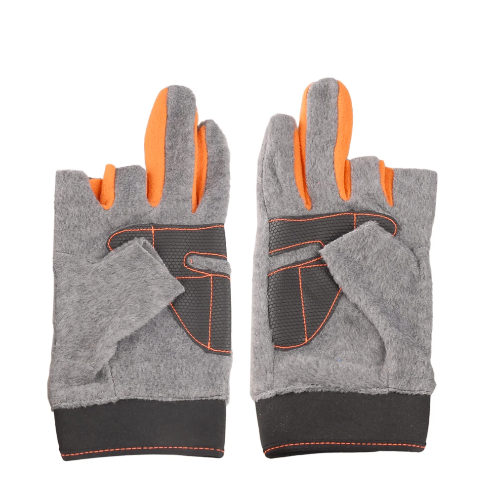 Умные зимние рыболовные перчатки с тремя пальцами Нескользящие для верховой