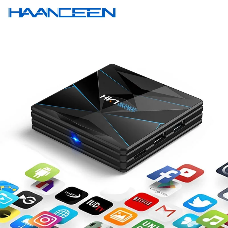Новейший HK1 супер Android 9 0 Смарт ТВ-бокс Мини ПК RK3318 4K 3D Utral HD 4G 64G TV Wifi Play Store