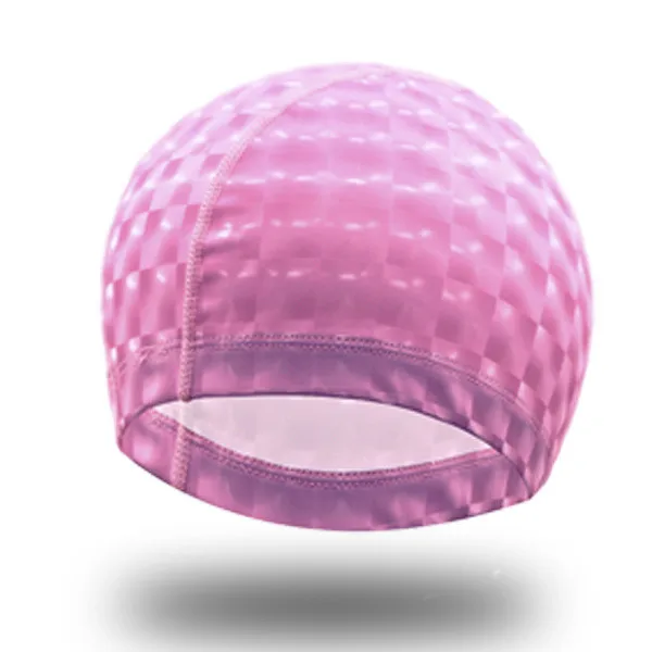 pink BONJEAN, эластичная, водонепроницаемая, ПУ, для взрослых, шапка для плавания, для бассейна, развлекательная, для мужчин, t, лучше подходит для плавания, для женщин и кепки для мужчин, для спорта - Цвет: pink