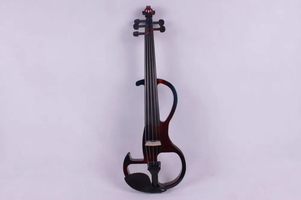 Много цветов 5 струн 4/4 электрическая скрипка из твердой древесины тонкий звук 1