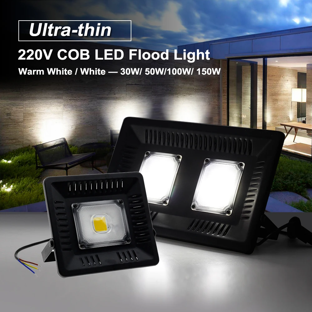 Светодиодный точечный светильник s AC220V 30W 50W 100W 150W COB Светодиодный прожектор светильник IP65 Водонепроницаемый напольный светильник ландшафтный светильник ing