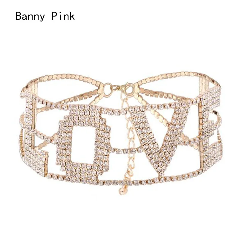 Женская романтичная цепочка чокер со стразами колье на массивной цепочке с