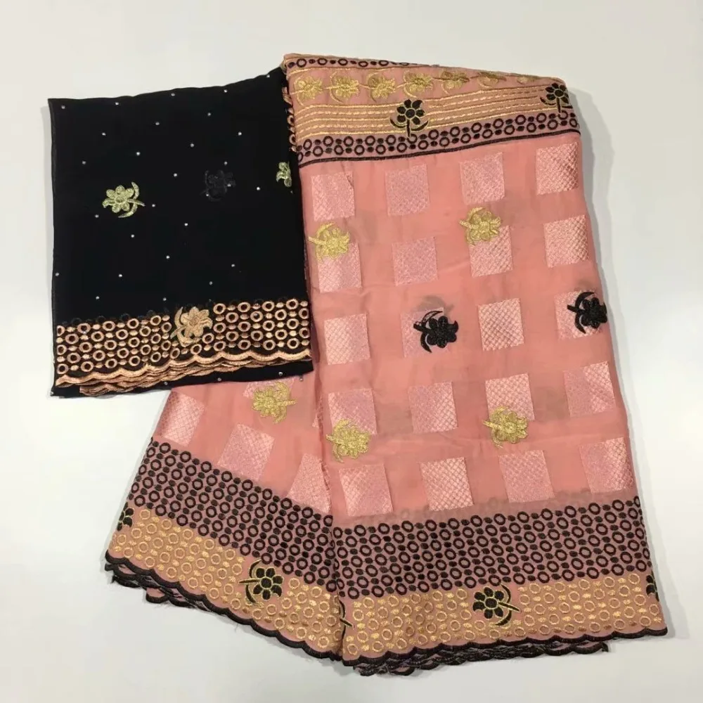 Вышивка квадратов дизайн швейцарский 100% хлопок ткань брошь с камнями tissu africain 5 + 2